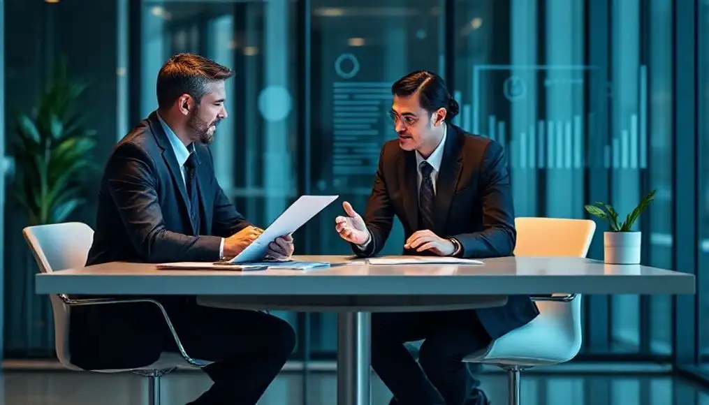 Business consultation meeting